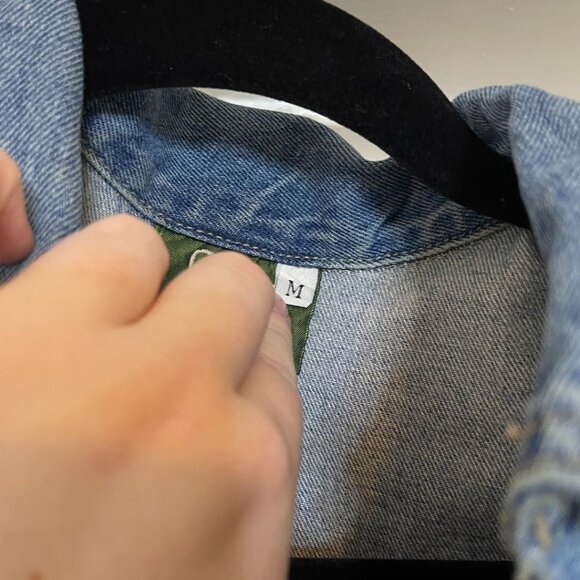 Vintage 90's Grass Roots Denim Sleeveless Jumpsuit - Picture 8 of 9